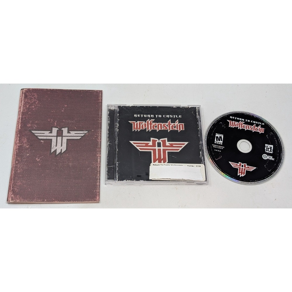 Return to Castle Wolfenstein PC Game Computer Windows 2001 Including Manual VTG